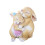 Resin Rabbit Ornament – Pink or Dark Blue 1