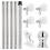 Σετ ιστίων σημαίας από ανοξείδωτο ατσάλι 1,8 μ. με βάση στήριξης 1