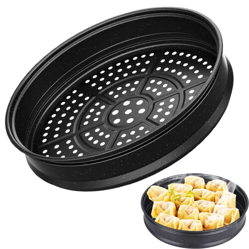 Panier vapeur multicouche antiadhésif noir 1