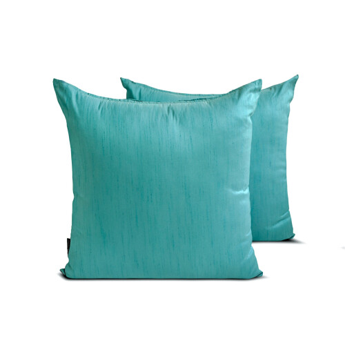 Μαξιλαροθήκη από μετάξι Aqua Art 12x12 ιντσών, συσκευασία των 2 τεμαχίων