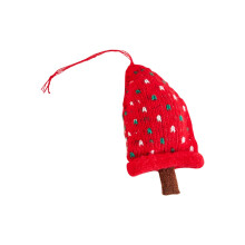 Gebreide kerstboomversiering - wollen hanger