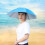 Fiskeparaplyhatt – Silverbelagd, 69 cm 5