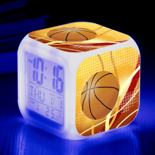 LED-wekker met basketbaldesign - 3-inch display