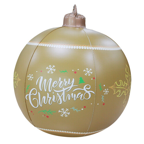 Christmas inflatable ball LED remote control 60cm yellow