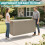 Coffre de rangement extérieur de 90 gallons, marron clair 5