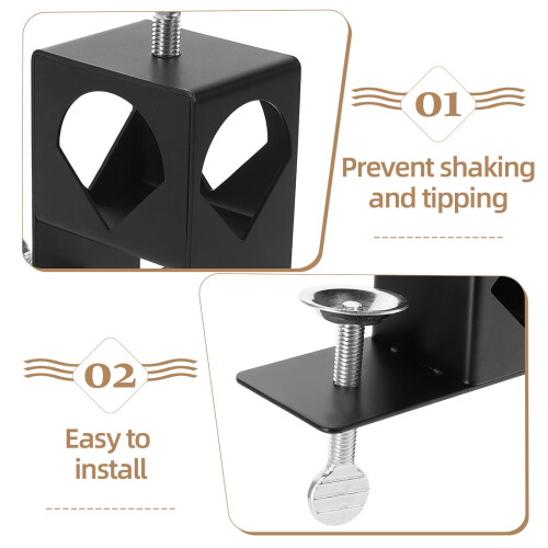 Metal Adjustable Torch Clamp for Outdoor Railings 2
