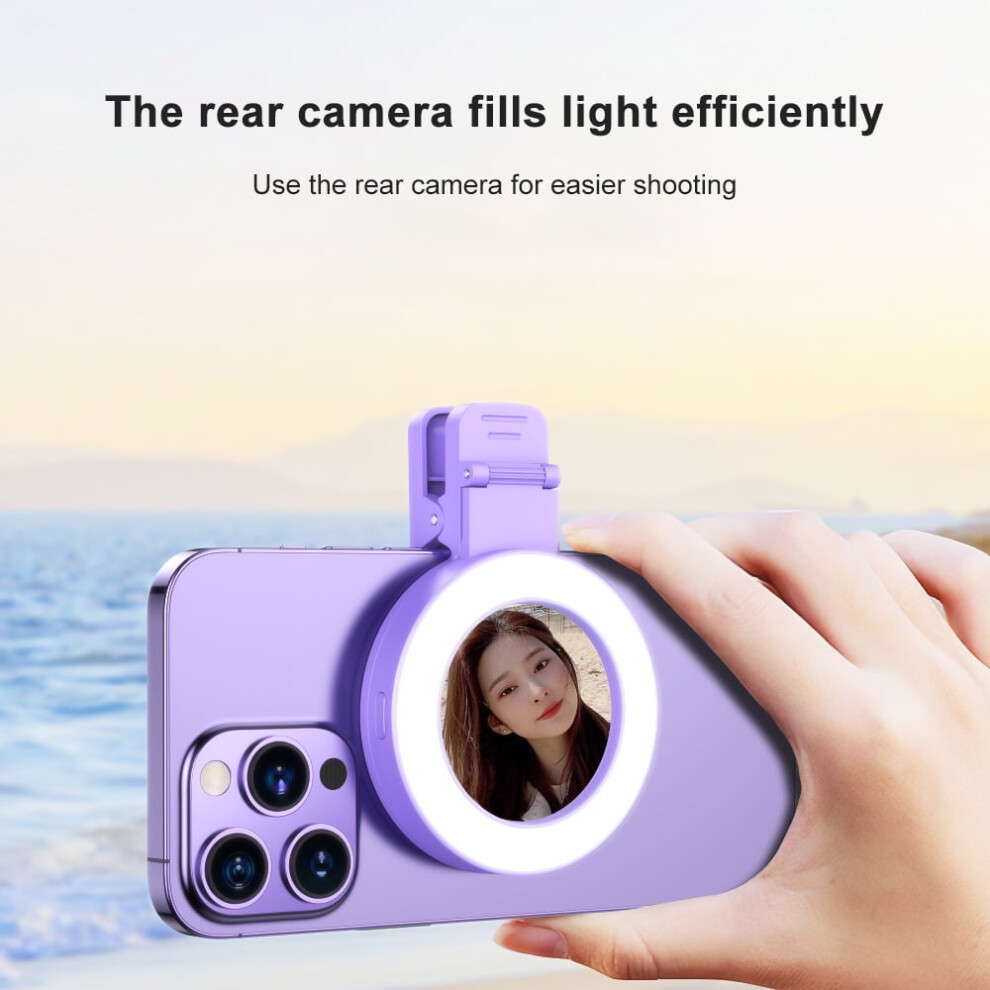 Clip-On Phone Selfie With Mirror, 3 Modes, 3 Light 9065194549590
