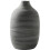 Contemporary vase black gray 9 inch boho style 1