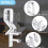 Clear Blind Clips for Valance 2 inch 12 pcs 2