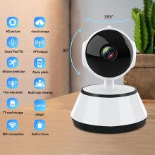 1080P WiFi-sikkerhedskamera indendørs udendørs