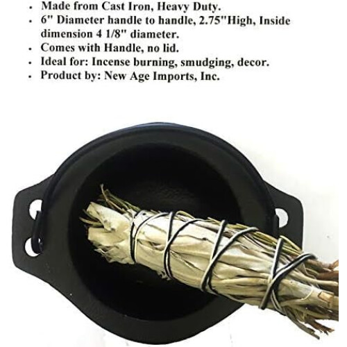 Gjutjärnskittel med handtag 15 cm 2