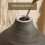 Contemporary vase black gray 9 inch boho style 3