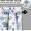 Blue Floral Kitchen Curtain Valance Set 3 pcs 4