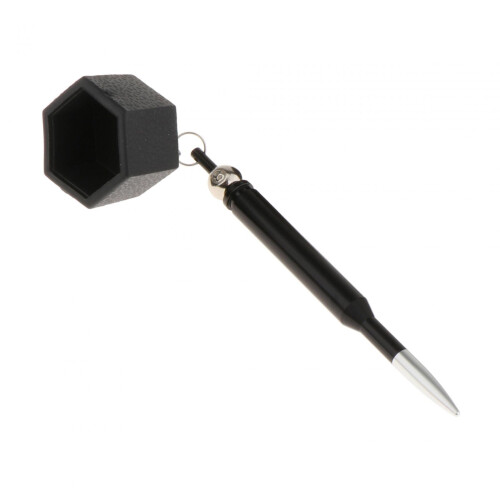 Metal billardkø kridtholder 12 cm 1