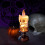 Glob de noapte Halloween cu efect de apă și sclipici 4