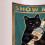 Affiche Chats Noirs Décoration Murale Vintage Bar 150x100cm 2