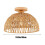 Rattan innfelt taklampe 12 tommer 2