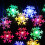 Solar Snowflake String Lights 20LED IP65 Outdoor 5