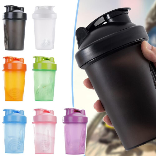 Protein Shaker Bottle 400ml with Mixing Ball 2