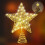 LED Copper Wire Star Tree Topper with Glitter, 22 cm 3