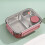 Lancheira Bento com 2 compartimentos e talheres. 3