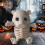 Poseable Cat Skeleton Decoration Plastic Halloween Prop 5