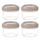 35ml Mini Clear Plastic Jars with Leakproof Lids (4 Pack) 2