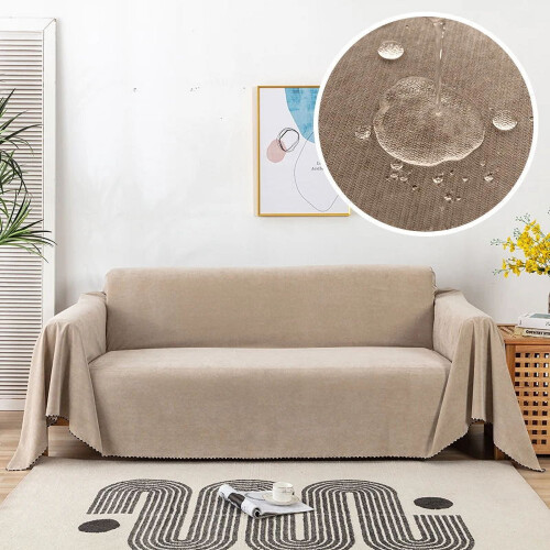 Wasserdichte Sofadecke 180x130cm Khaki 2