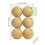 Décorations de sapin de Noël en forme de macarons en velours, 6 cm 3