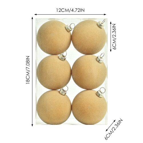 Décorations de sapin de Noël en forme de macarons en velours, 6 cm 2