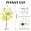 2ft Tabletop LED Tree with Warm White Lights 4