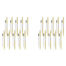 20 Pcs Pen Kits for Wood Turning 7mm Slimline Pen Twist Kit with Refill Lathe Turning Supplies Gold