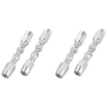 4pcs Hydraulic Hose Repair Kit, Reusable, 2-Wire Reusable Hydraulic Repair Fitting 1/4Inch
