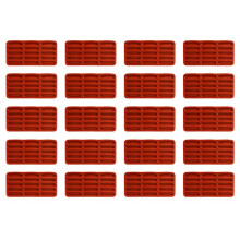 20X Tiramisu Finger Biscuit Silicone Mould,15 Cavities Cereal Bars Baking Mould,Long Strip Silicone Mold