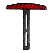 Universal Motorcycle License Plate Frame With 3 Reflective-Red