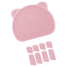 Catss Litter Ramp Litter Catcher Tritthocker Katzentoilette-Rosa