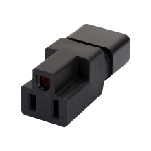 Nachhaltige IEC320 C14-zu-NEMA 5-15R-Adapter mit geringem