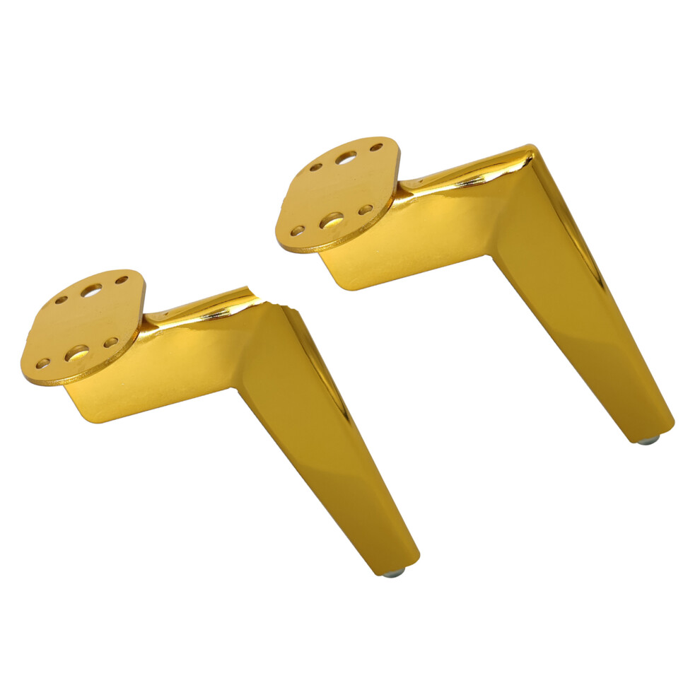 "7" Shaped Sofa Leg Metal Cabinet Feet For Heavy-Gold 15Cm 7754003309273