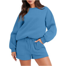 Women's 2-Piece Sweatshirt and Shorts Set