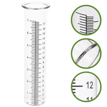 Ensemble de 2 tubes pluviomètres en verre