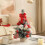 Mini Christmas Tree Desktop Decor with Bow and Balls 1