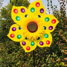Sonnenblumen-Windspiele für Garten und Terrasse