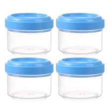 Átlátszó műanyag fűszertartók shaker fedéllel, 35 ml, 4 db-os kiszerelés