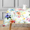 Akvarel blomsterdug, polyester, 152x259 cm 1