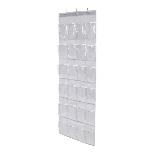 Schuh-Organizer für die Tür mit 24 Netztaschen