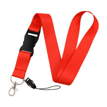 Polyester ID-lanyard met sleutelhouder