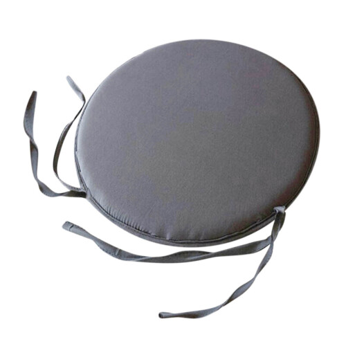 Almofada redonda para cadeira com amarras, 30 cm