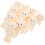 Mini Mackós Plüss Baba - Bézs, 11cm, PP Pamut 1