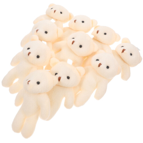 Mini Mackós Plüss Baba - Bézs, 11cm, PP Pamut