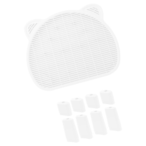 Effektive Katzentoilette-Matte, einfache Auffangmatte,-Weiß